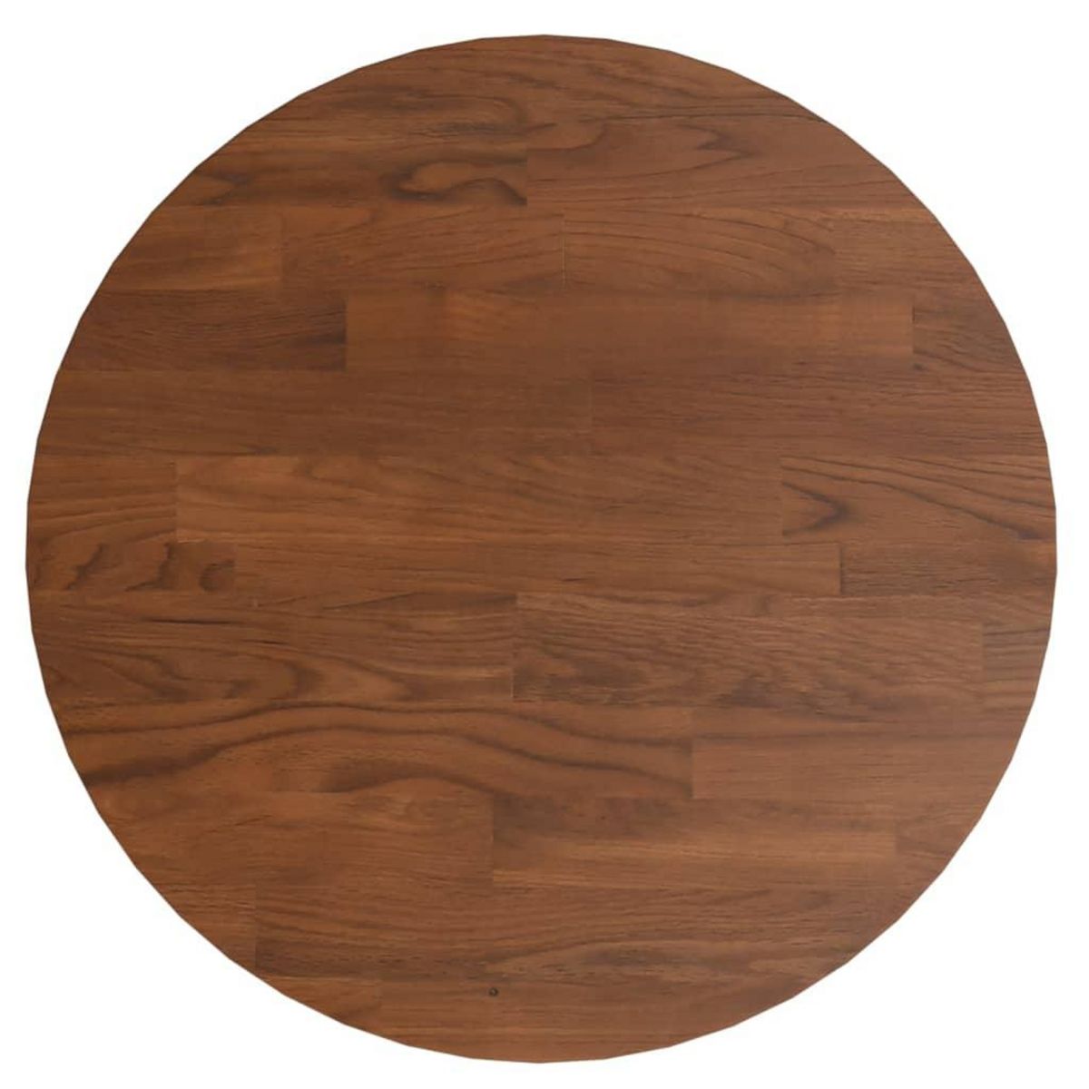 VIDAXL Dessus de table rond Marron fonce Ø30x1,5cm Chene massif traite