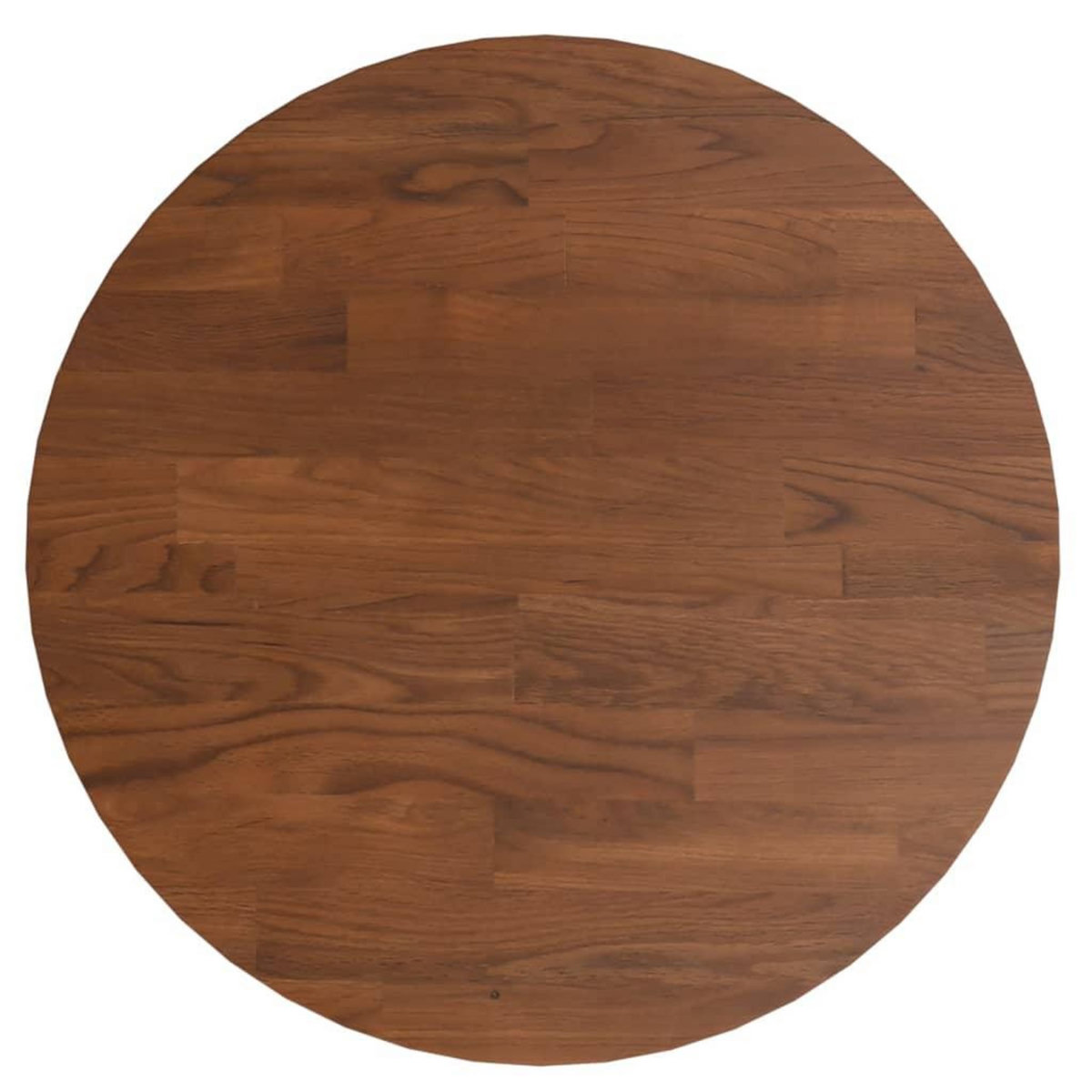 VIDAXL Dessus de table rond Marron fonce Ø30x1,5cm Chene massif traite