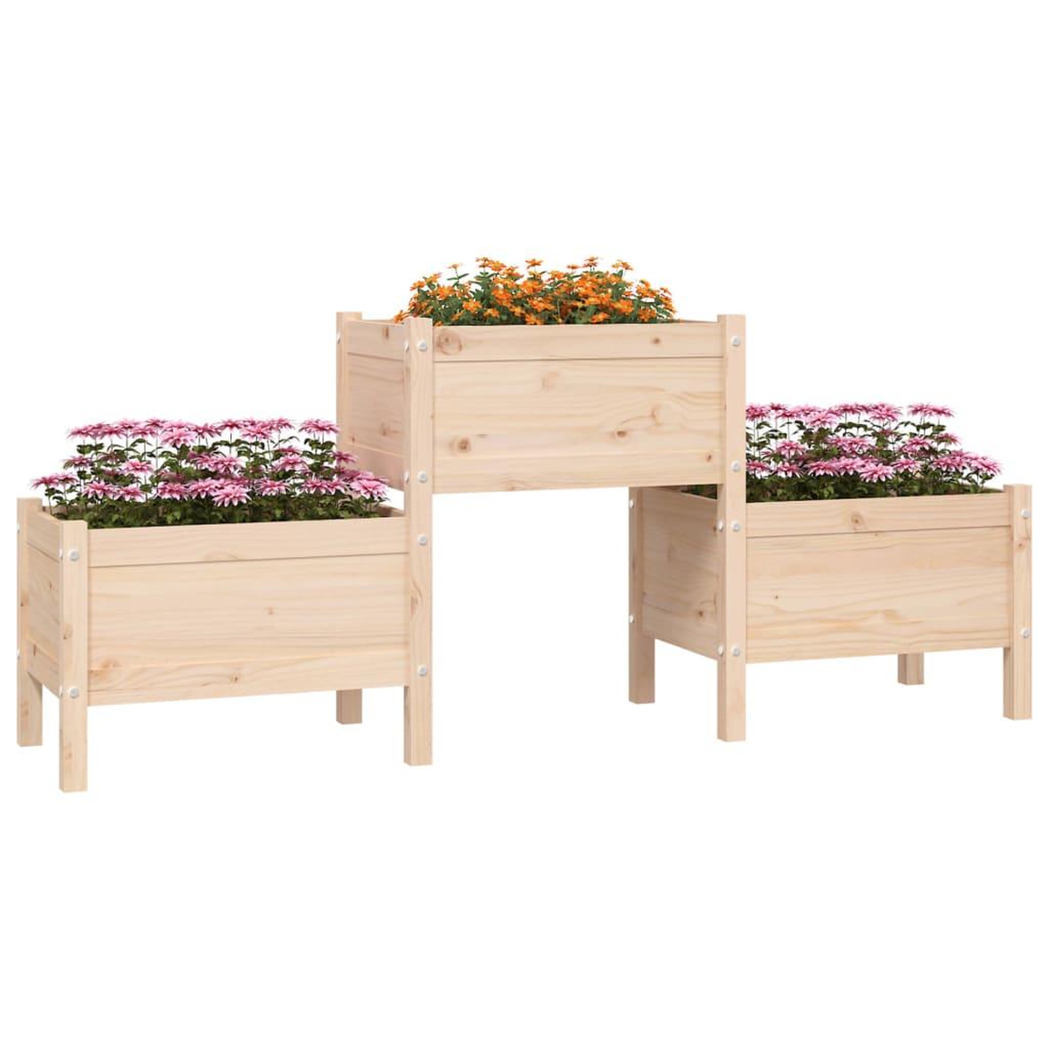 Voir la diapositive 3 : VIDAXL Jardiniere 178,5x44x75 cm Bois massif de pin