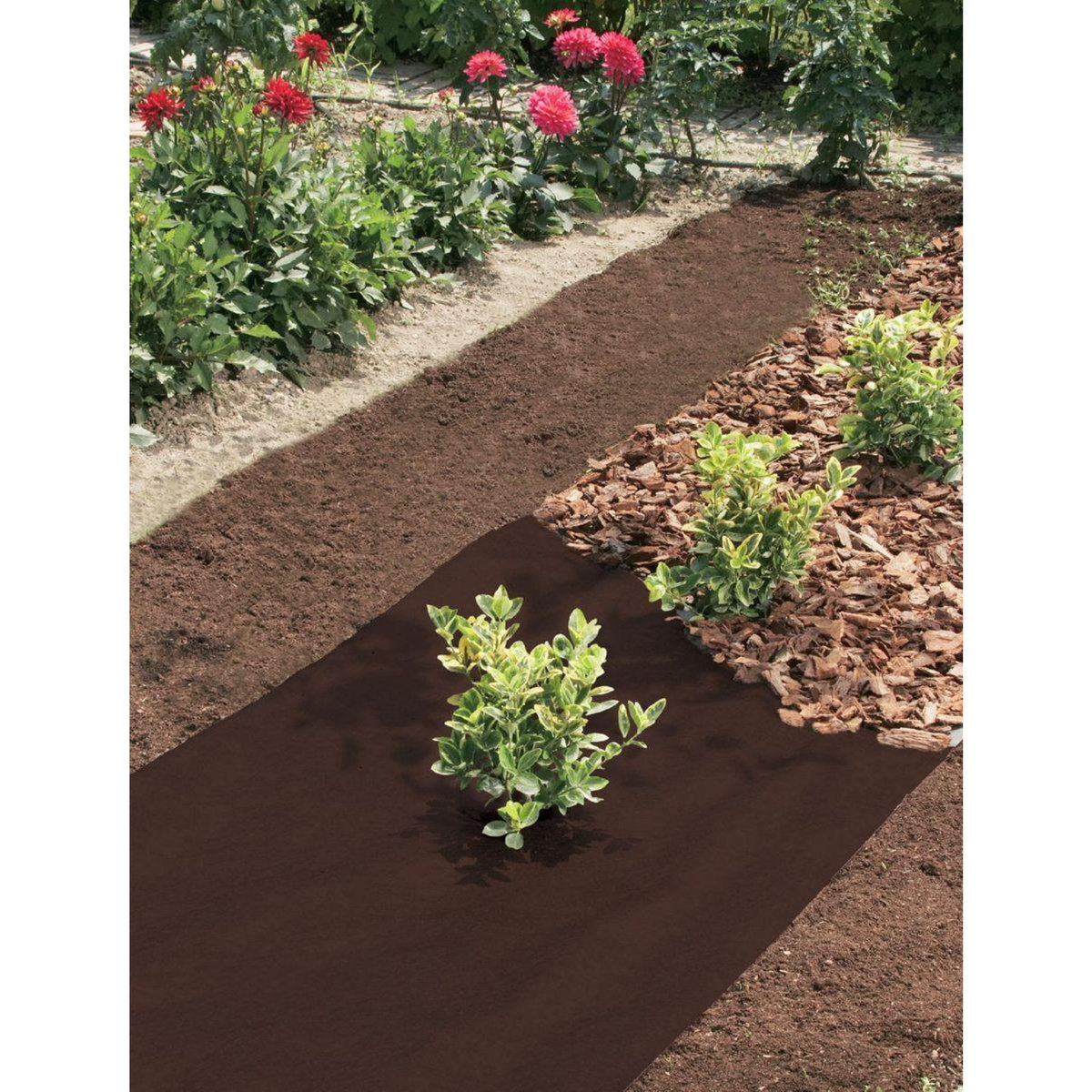 Nortene Feutre de paillage  Antiherbas Geotex  marron - 1,60 x 10 m