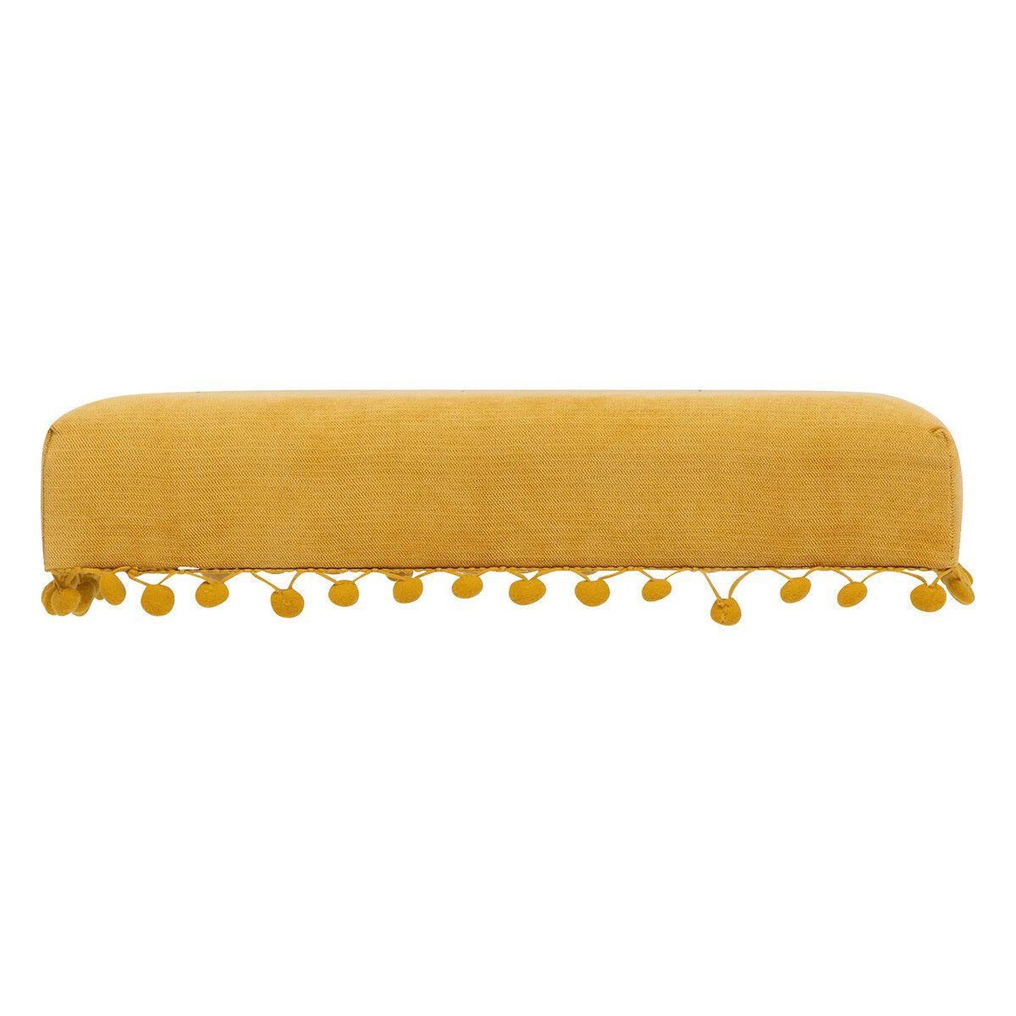 Voir la diapositive 3 : ATMOSPHERA Pouf coffre pliable  mémo  40cm ocre