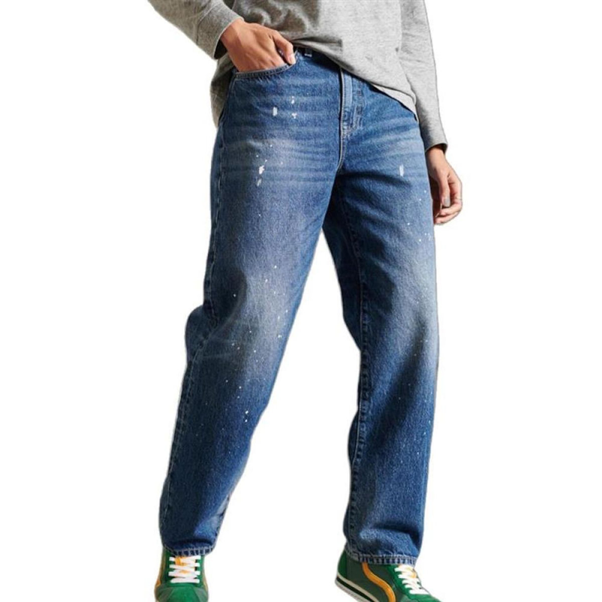 SUPERDRY Jean Bleu Femme Superdry Barrel