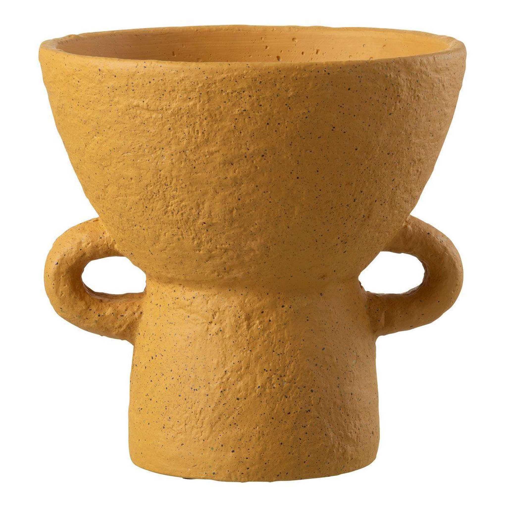 J-LINE Vase rond design  zenia  25cm ocre