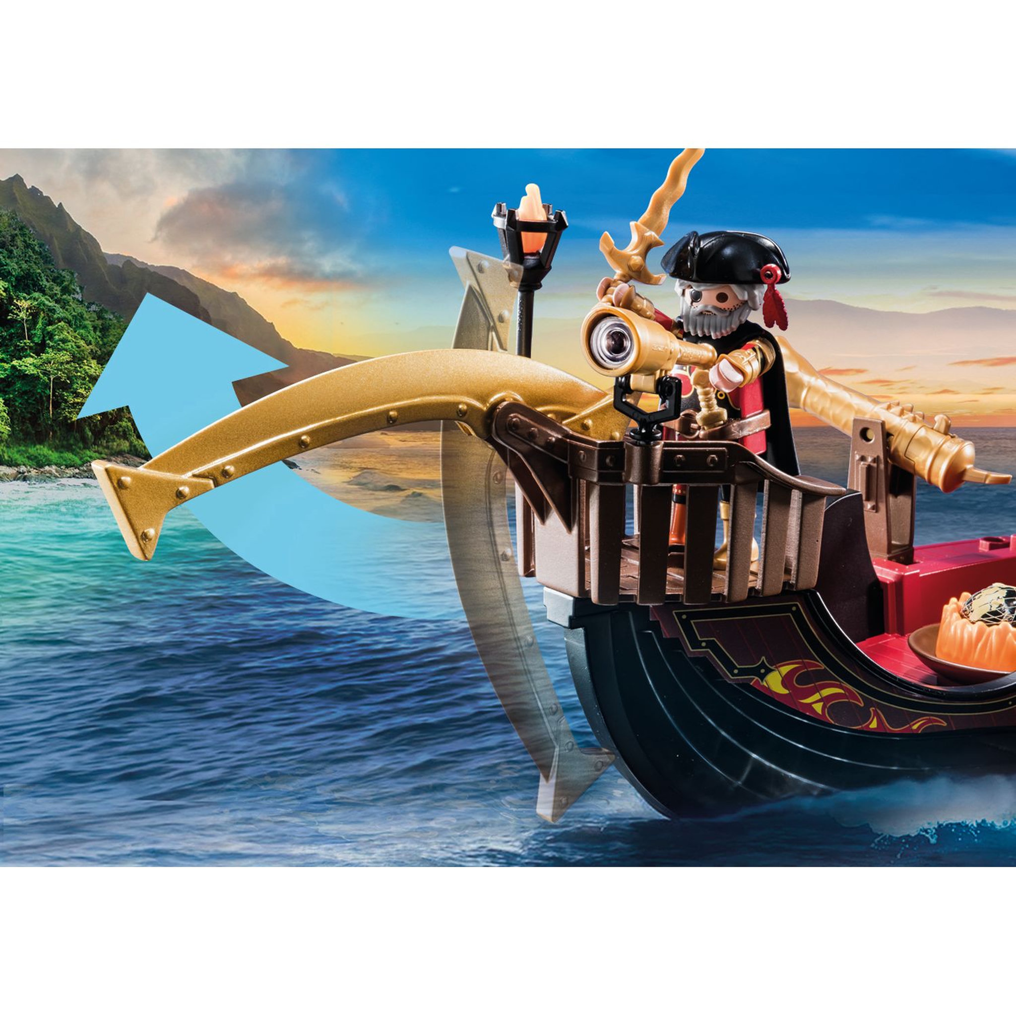 Voir la diapositive 4 : PLAYMOBIL 70641 Novelmore - Navire de combat des Burnham Raiders 