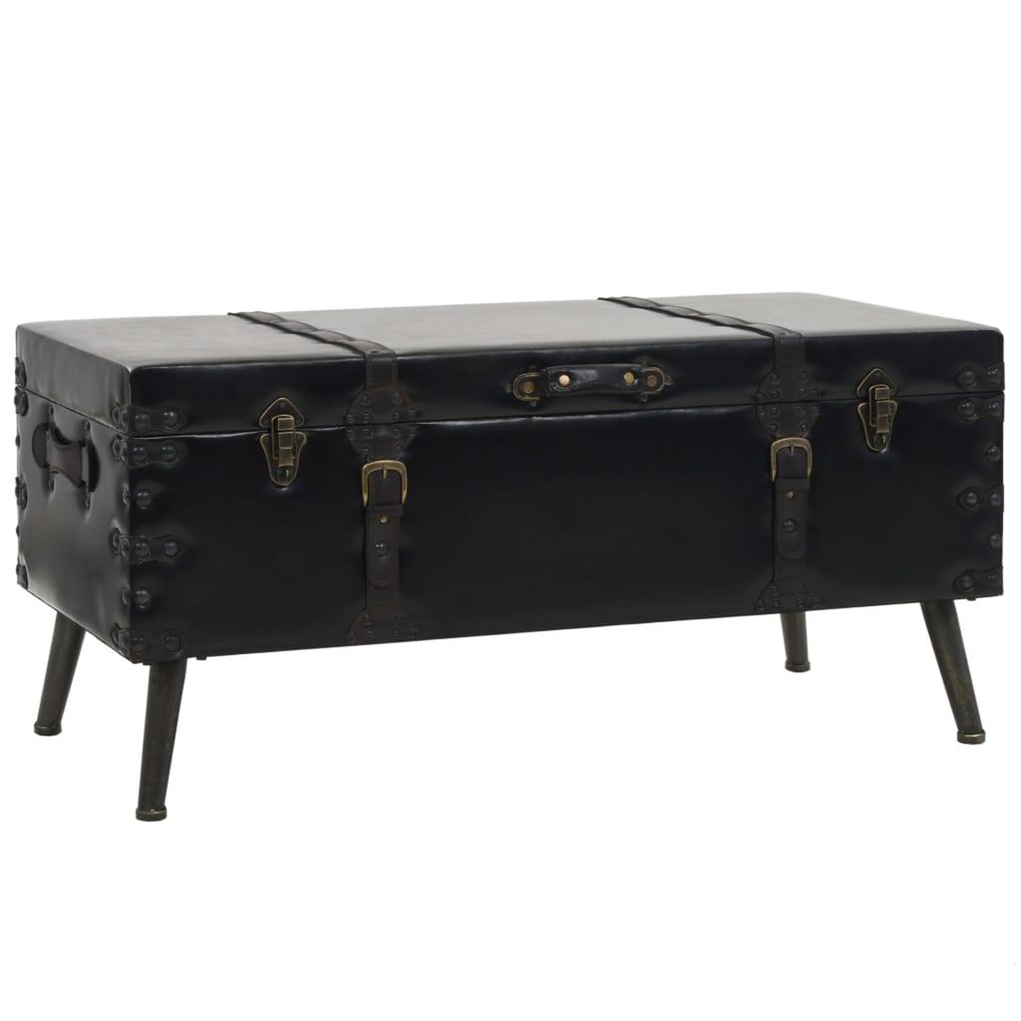 VIDAXL Table basse mdf et acier 102x51x48 cm