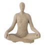 Voir la diapositive 1 : Paris Prix Statuette Yoga en Résine  Shawn  31cm Beige