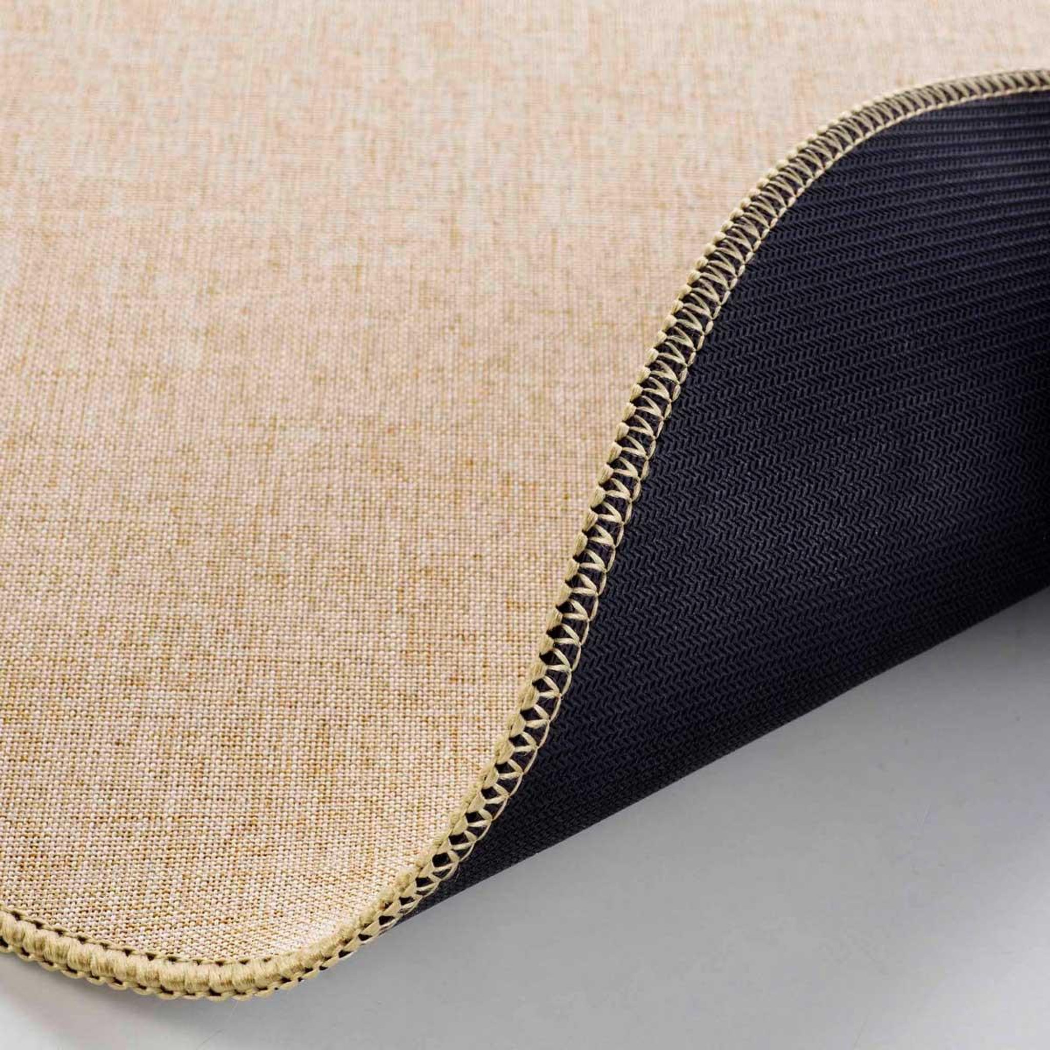 Voir la diapositive 3 : Douceur d'Intérieur Set de table rond tissé  edward  38cm taupe