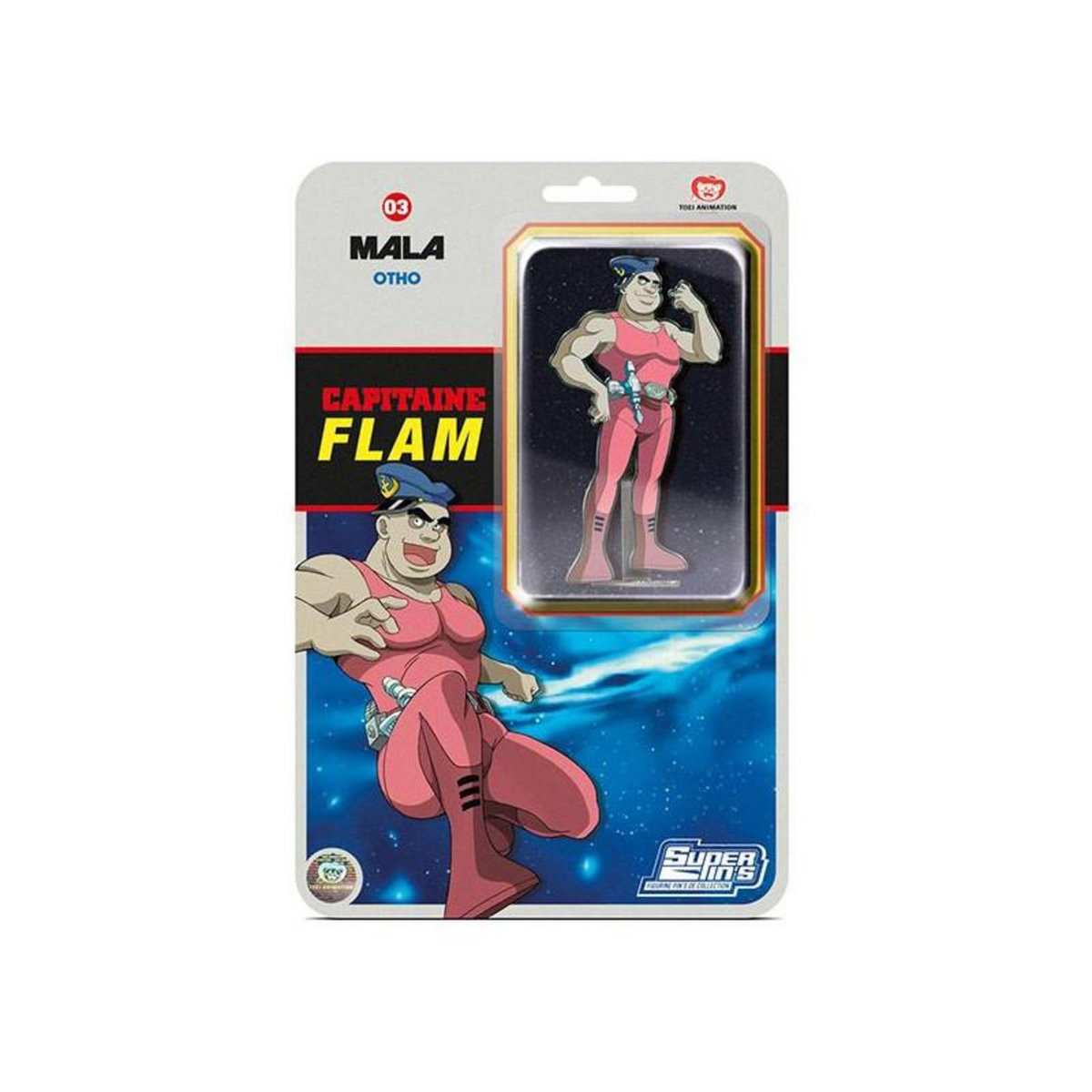 COLLECTION Figurine SP Collection Capitaine Flam Pin s Blister Card Mala 10,5 cm