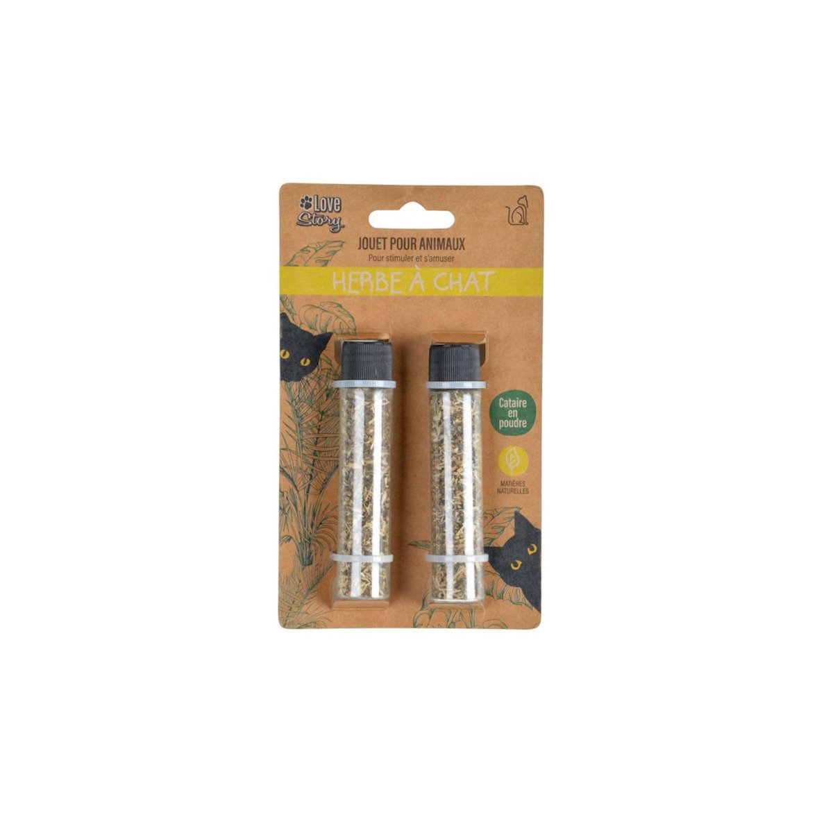 Paris Prix Lot de 2 Tubes  Herbe à Chat  10cm Transparent