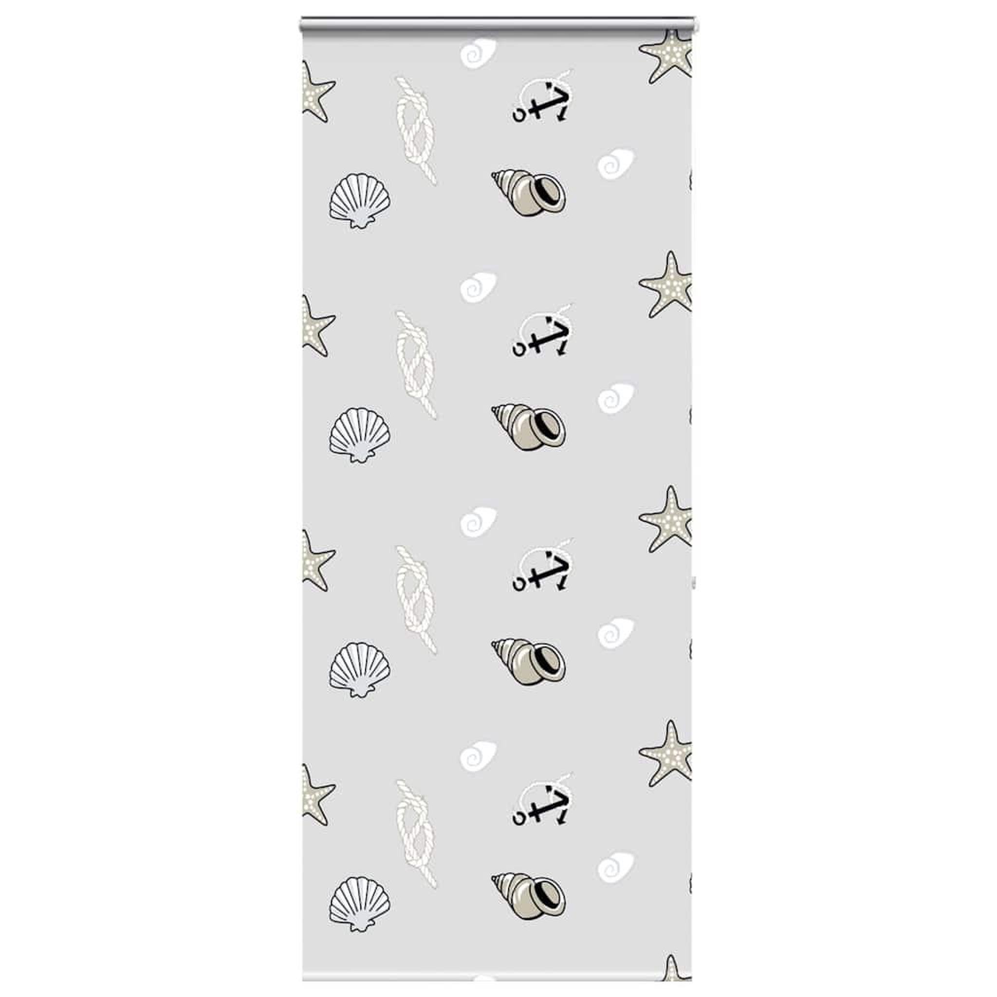 VIDAXL Store enrouleur de douche avec cassette largeur du tissu 106 cm