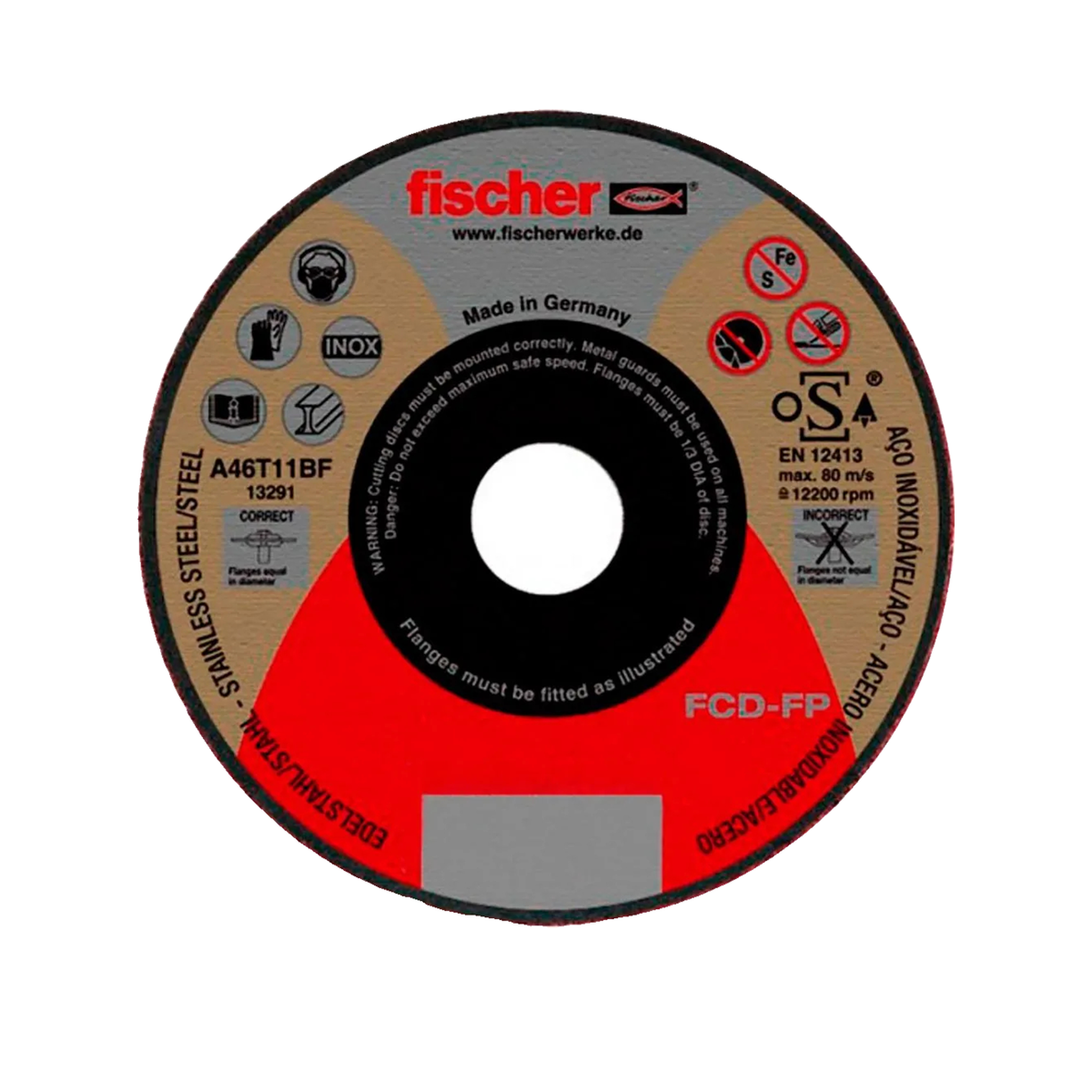 Fischer Disque de coupe fischer fcd-fp 115x1x22.23 métal