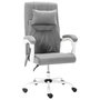 Voir la diapositive 1 : VIDAXL Chaise de bureau de massage Gris Tissu