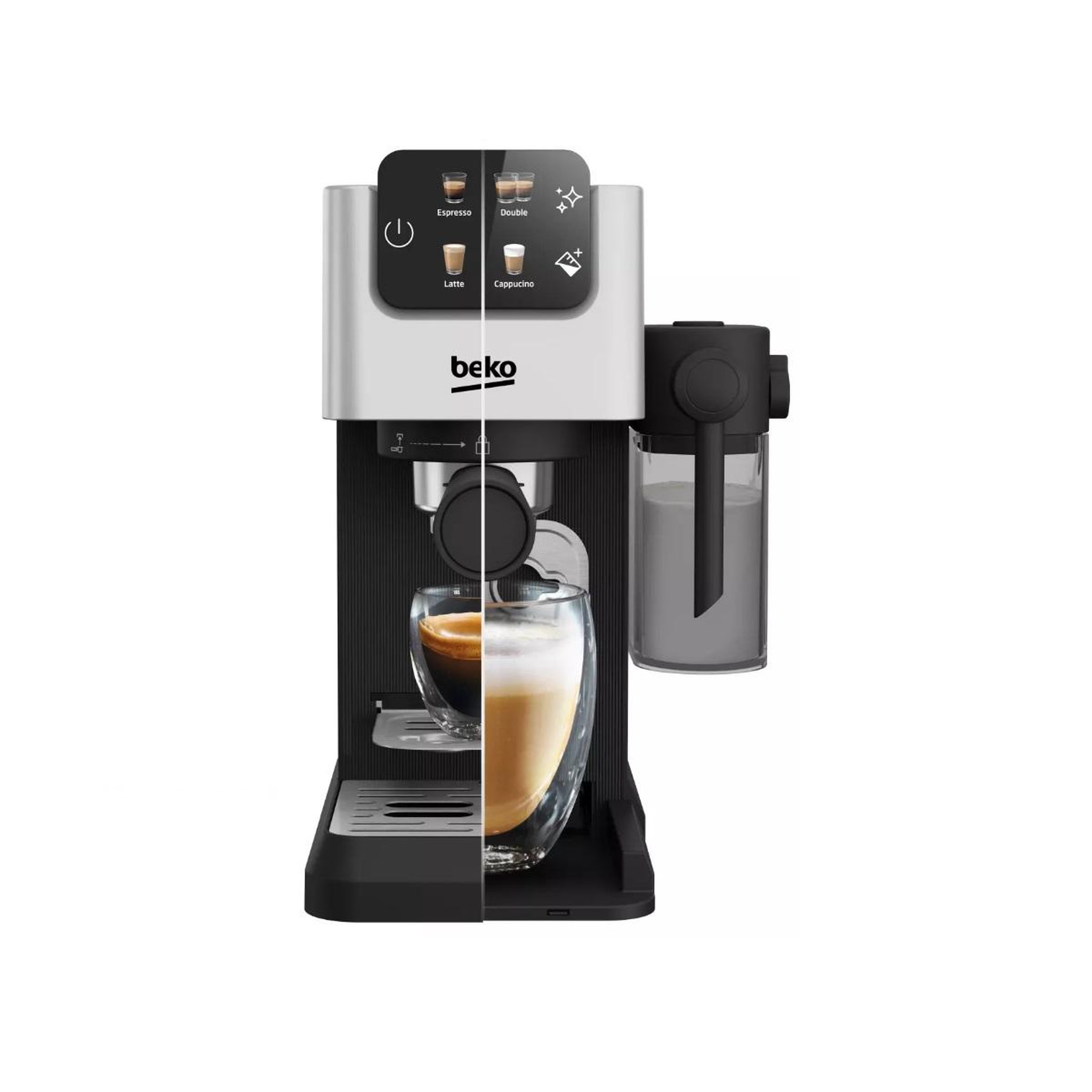 Voir la diapositive 5 : Beko Machine à expresso 15bars silver - cep5304x