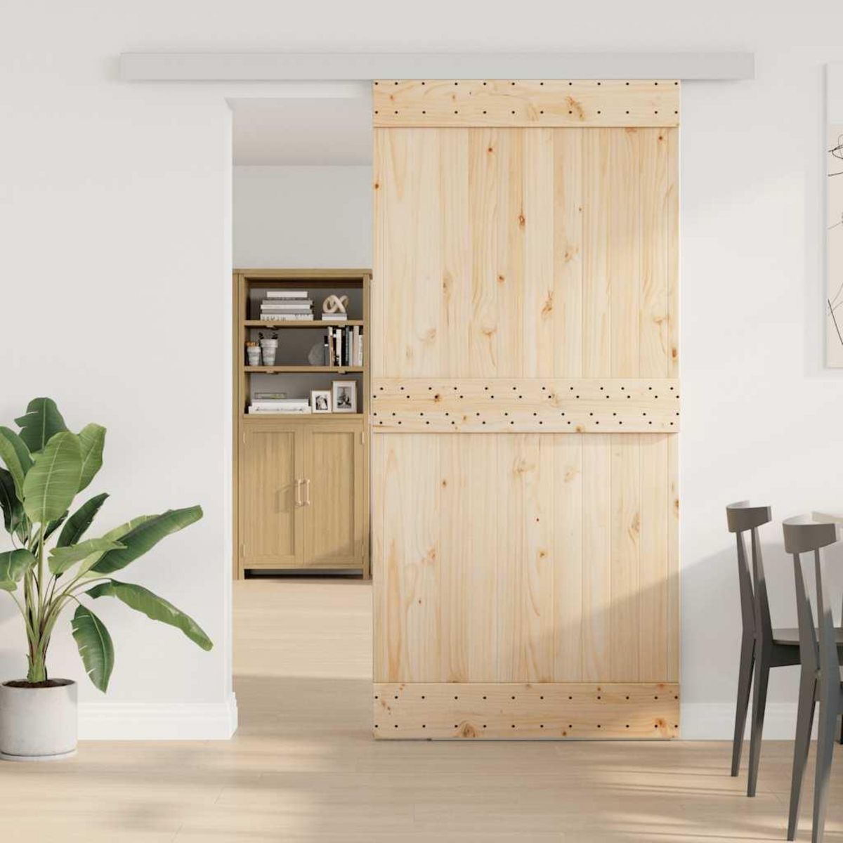 VIDAXL Kit de quincaillerie de porte coulissante alliage d'aluminium