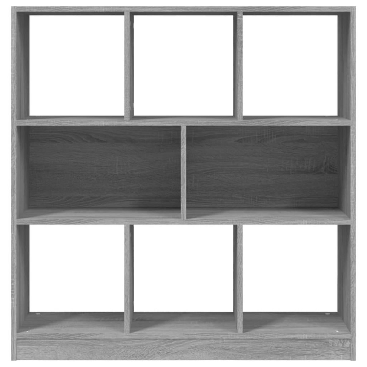 VIDAXL Bibliotheque Sonoma gris 97,5x29,5x100 cm Bois d'ingenierie
