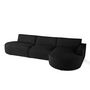 Voir la diapositive 2 : LISA DESIGN Spiaggia - canapé d'angle droit - forme arrondie - 5 places - en velours côtelé
