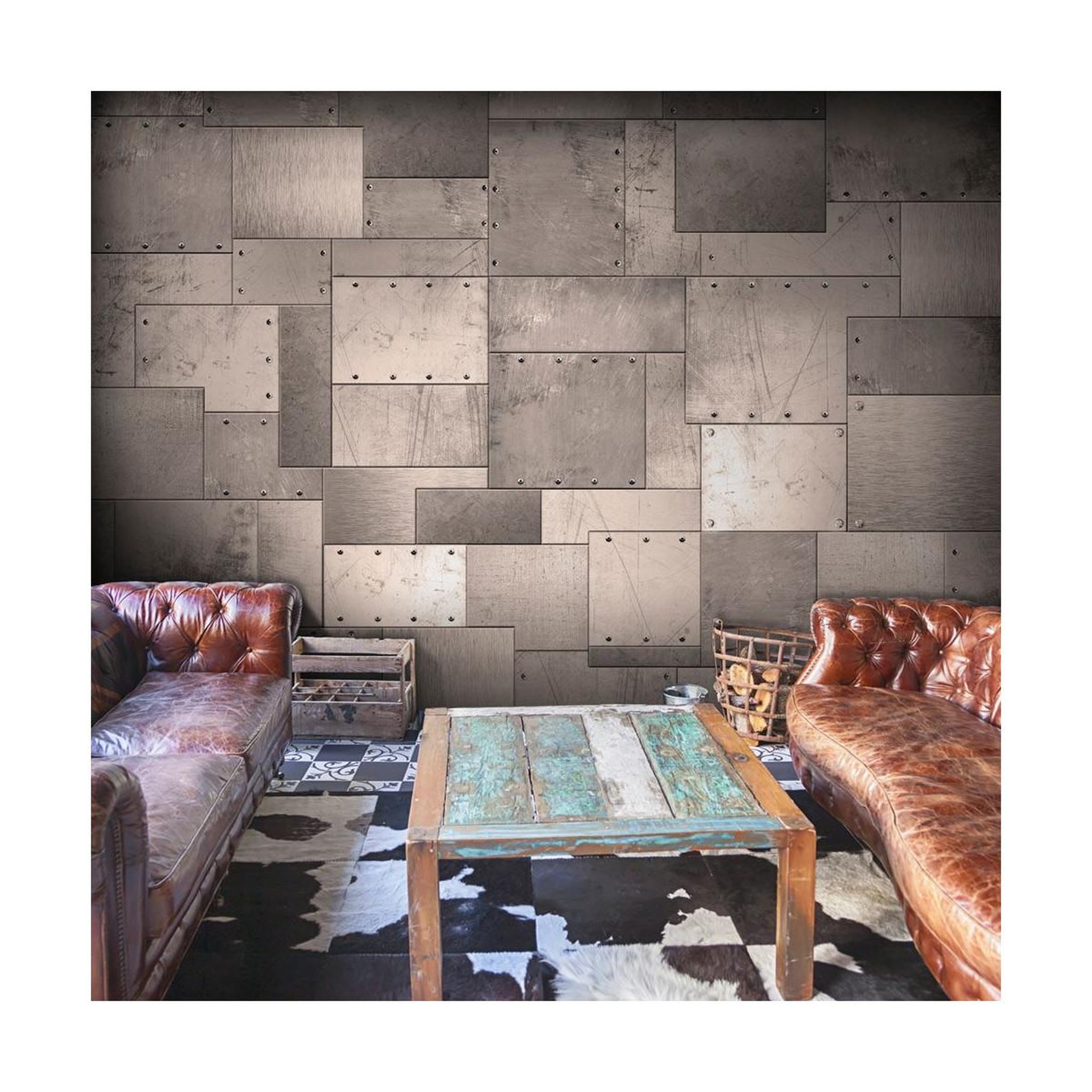 Paris Prix Papier peint  industrial touch. Coloris disponibles : Multicolore