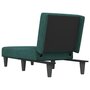 Voir la diapositive 5 : VIDAXL Chaise longue vert fonce velours