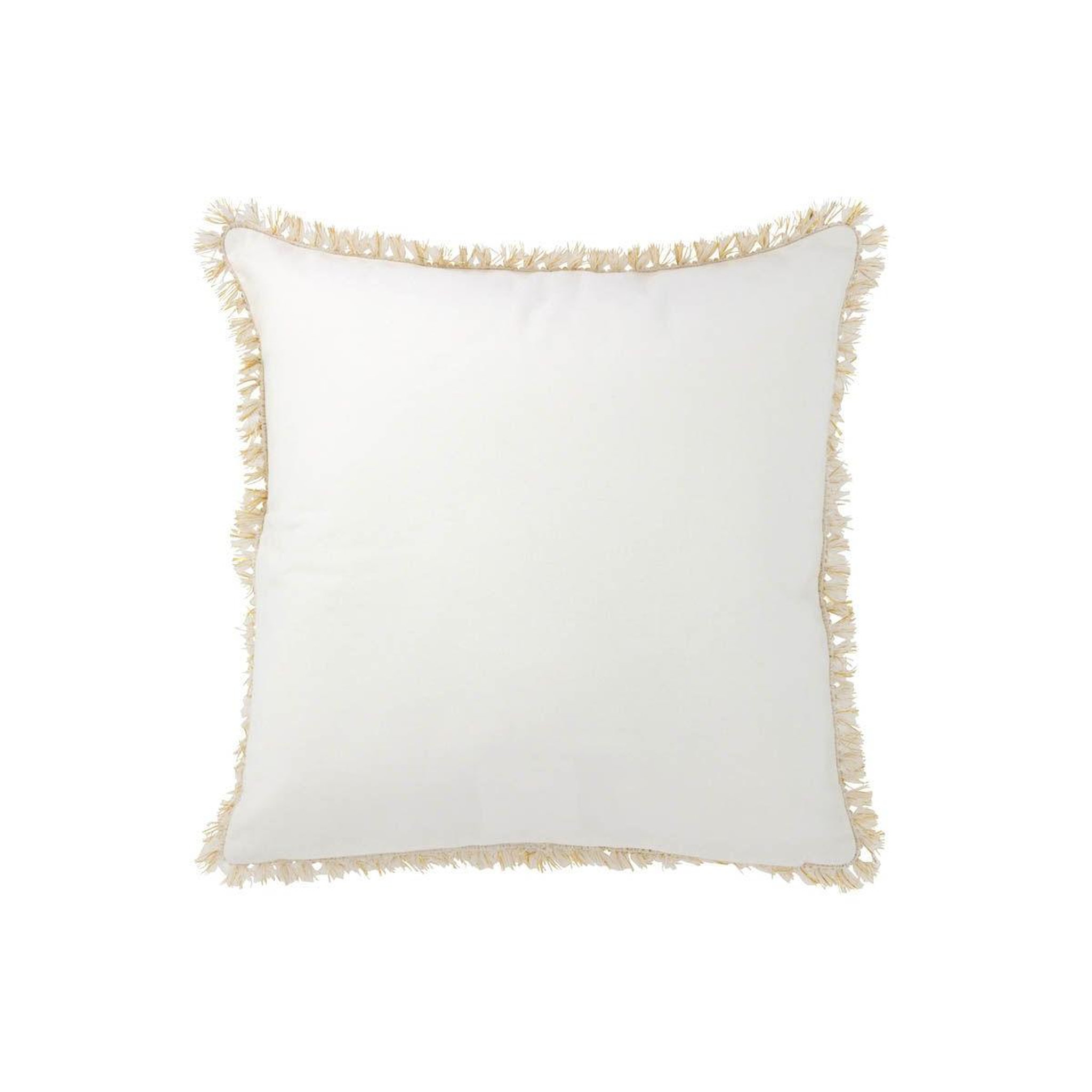 Voir la diapositive 2 : J-LINE Coussin déco amour  ellis  45x45cm blanc