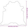Voir la diapositive 6 : VIDAXL Tapis en peau de vache veritable marron et blanc 180x220 cm