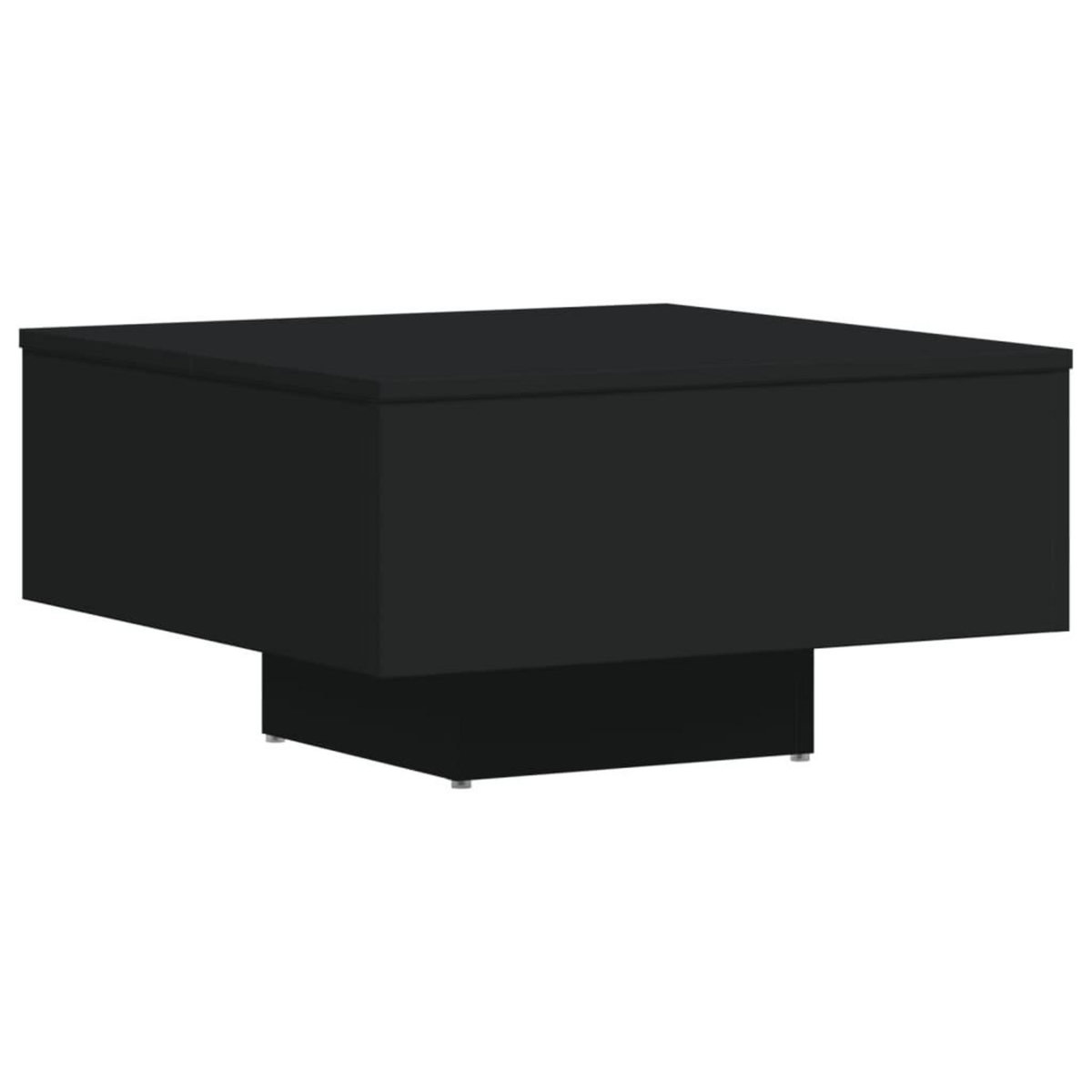 VIDAXL Table basse noir 60x60x31,5 cm bois d'ingenierie
