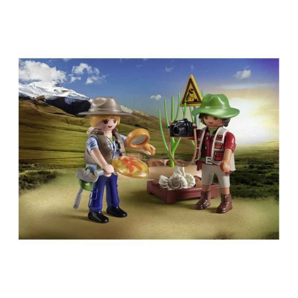 PLAYMOBIL 71805 - My life Chercheurs et site paléontologique avec fossiles