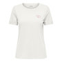 Voir la diapositive 1 : JACQUELINE DE YONG T-shirt Ecru/Rose Femme JDY Kitty