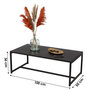 Voir la diapositive 3 : FORNORD Table basse en métal Madison noir