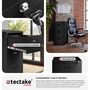 Voir la diapositive 5 : tectake Armoire de classement en métal en acier lâqué époxy noir