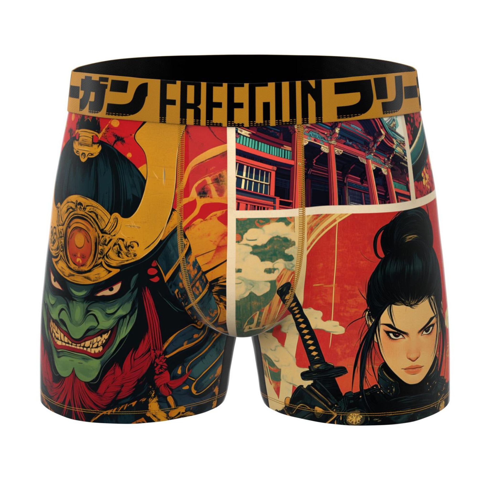 Voir la diapositive 6 : FREEGUN Lot de 5 boxers homme collection mangaka