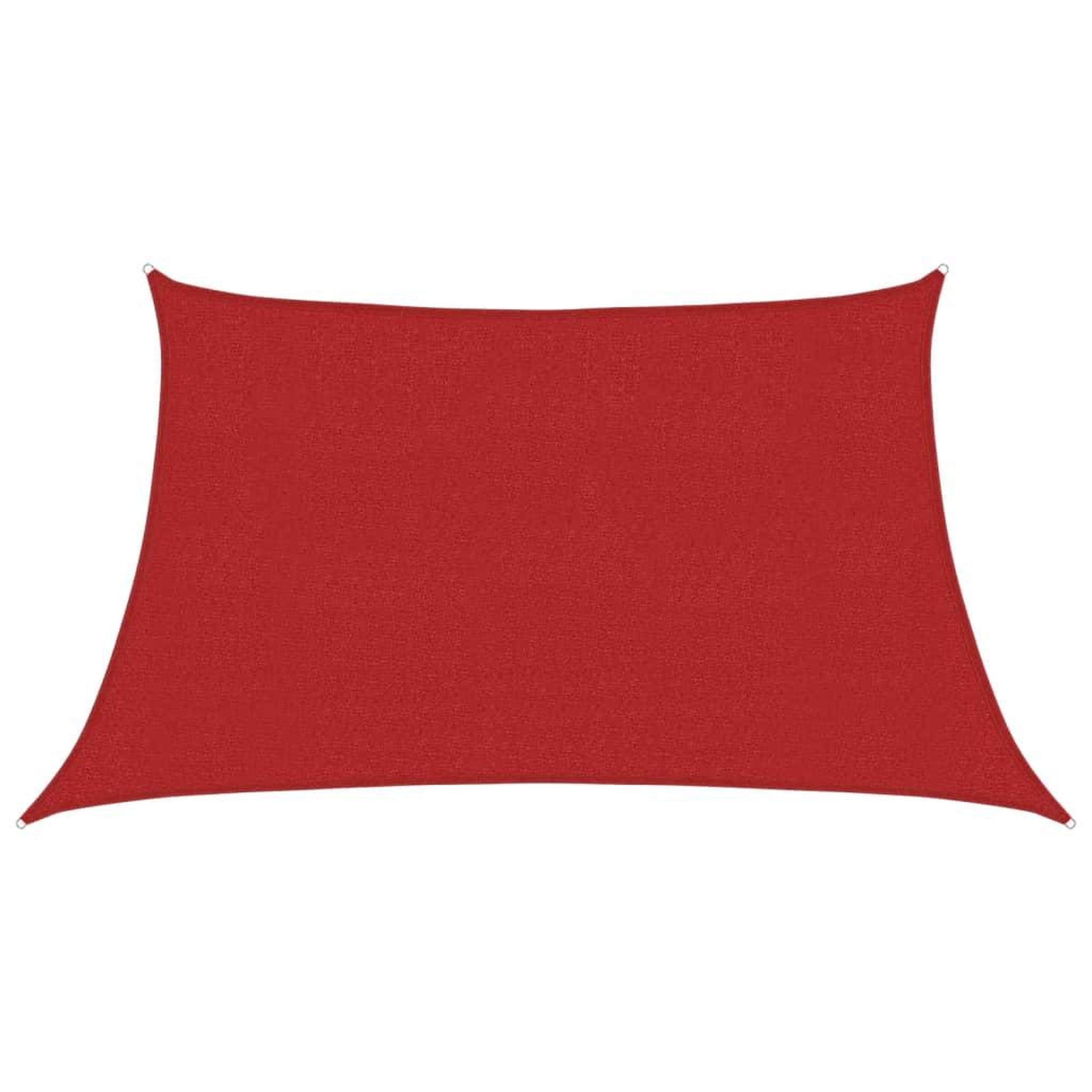 Voir la diapositive 2 : VIDAXL Voile d'ombrage 160 g/m^2 Rouge 3/4x2 m PEHD