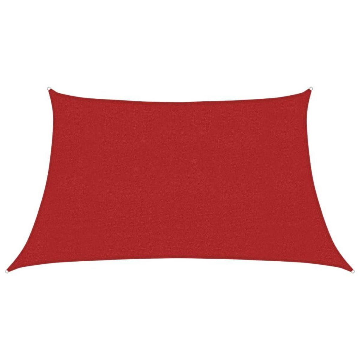 VIDAXL Voile d'ombrage 160 g/m^2 Rouge 3/4x2 m PEHD