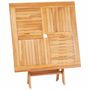 Voir la diapositive 5 : VIDAXL Table pliable de jardin 85x85x76 cm Bois de teck solide