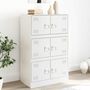 Voir la diapositive 1 : VIDAXL Buffet blanc 67x39x107 cm acier