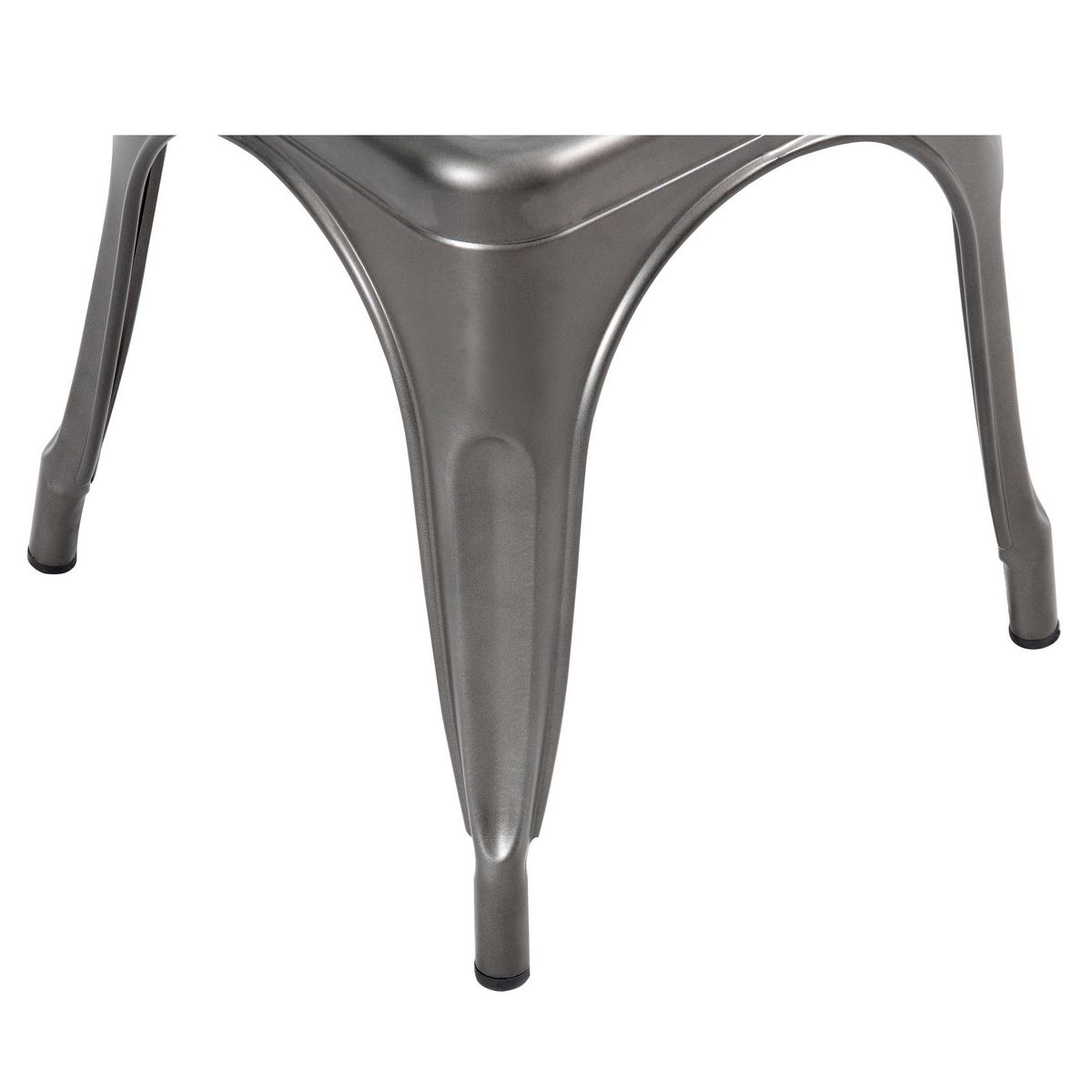 Rendez vous déco Lot de 2 chaises en métal chromé - Indus