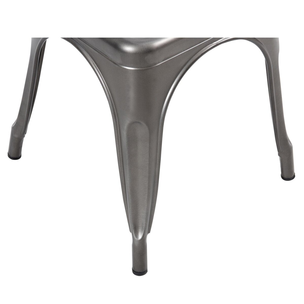 Rendez vous déco Lot de 2 chaises en métal chromé - Indus