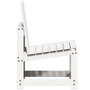 Voir la diapositive 5 : VIDAXL Salon de jardin 3 pcs blanc bois massif de pin