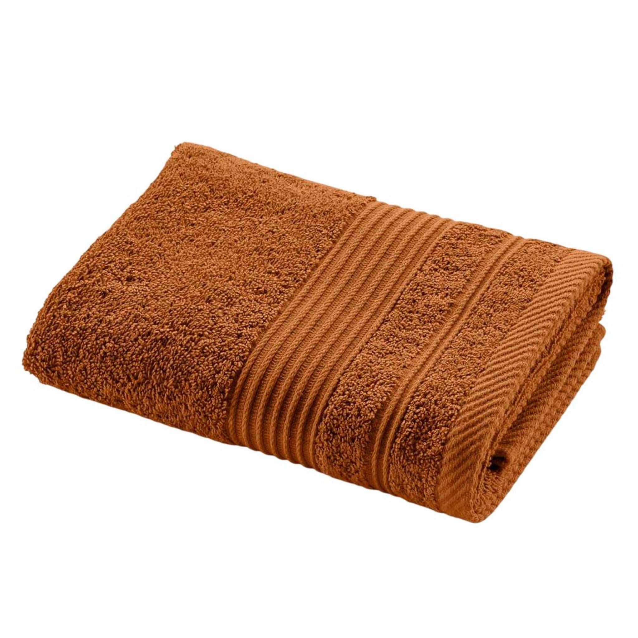 Douceur d'Intérieur Serviette de toilette  tendresse   50x90cm caramel