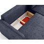 Voir la diapositive 3 : LISA DESIGN Apolline - canapé d'angle réversible 4 places convertible avec coffres en tissu moucheté