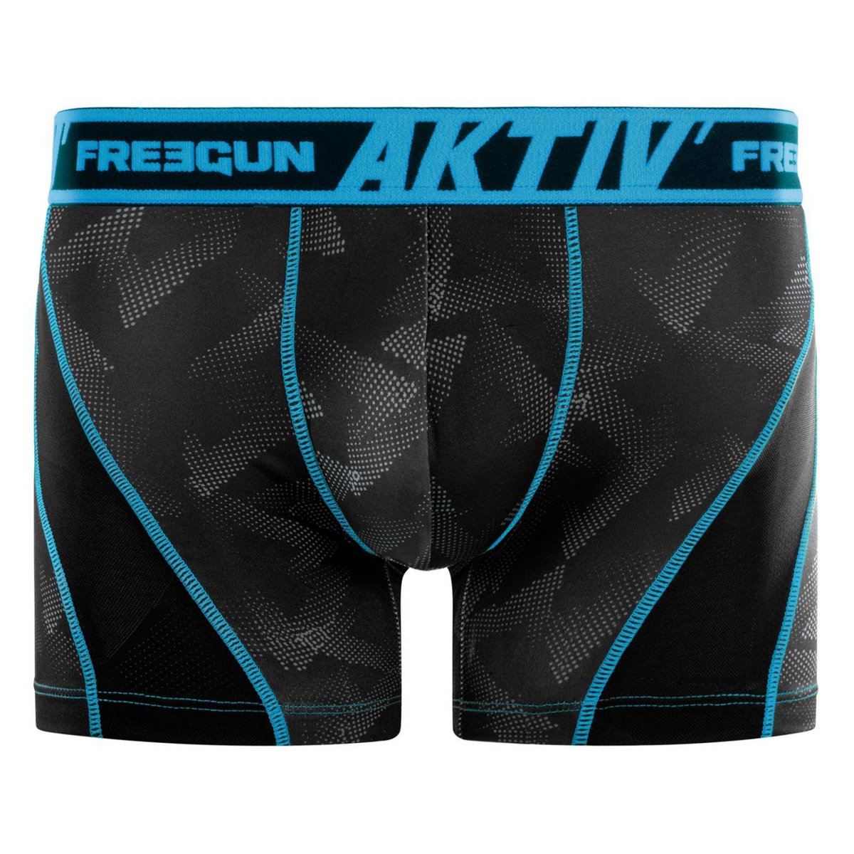 FREEGUN Lot de 4 Boxers homme Aktiv Sport surpiqûres colorées