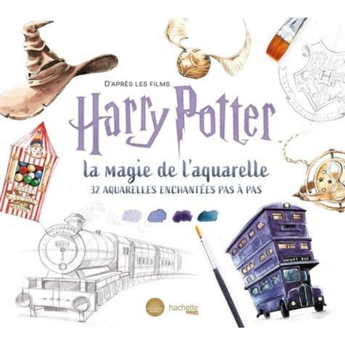 LA MAGIE DE L'AQUARELLE D'APRES LES FILMS HARRY POTTER. 32 AQUARELLES ENCHANTEES PAS A PAS, Audoire Tugce