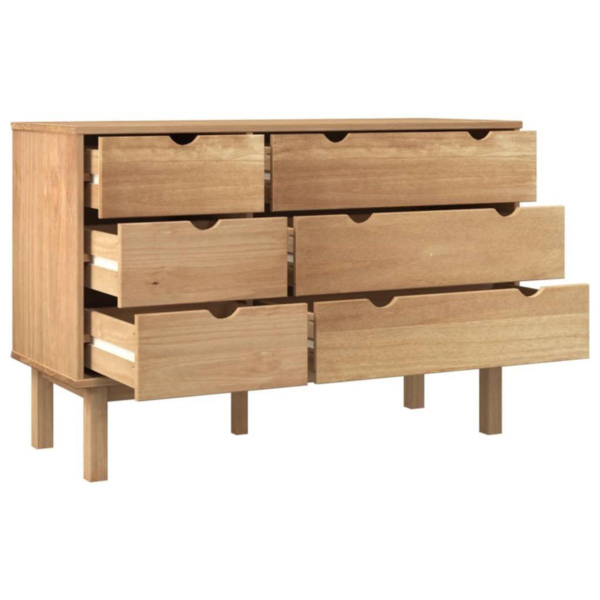 VIDAXL Commode OTTA 111x43x73,5 cm bois de pin massif