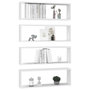Voir la diapositive 3 : VIDAXL Etageres cube murales 4pcs Blanc 80x15x26,5cm bois d'ingenierie