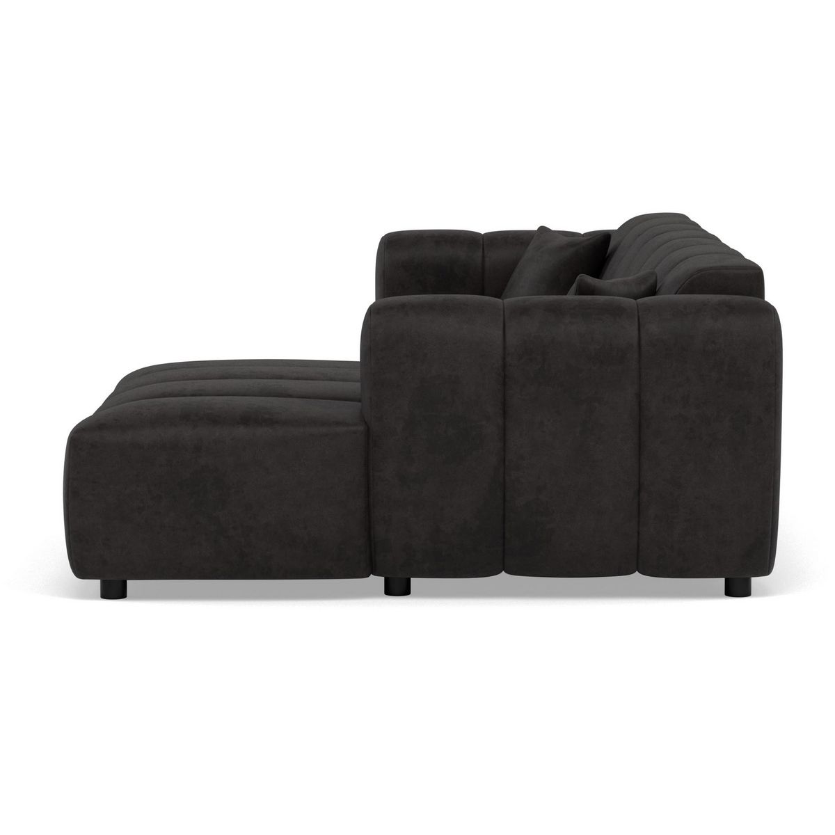 LISA DESIGN Curtis - canapé d'angle droit 4 places en simili