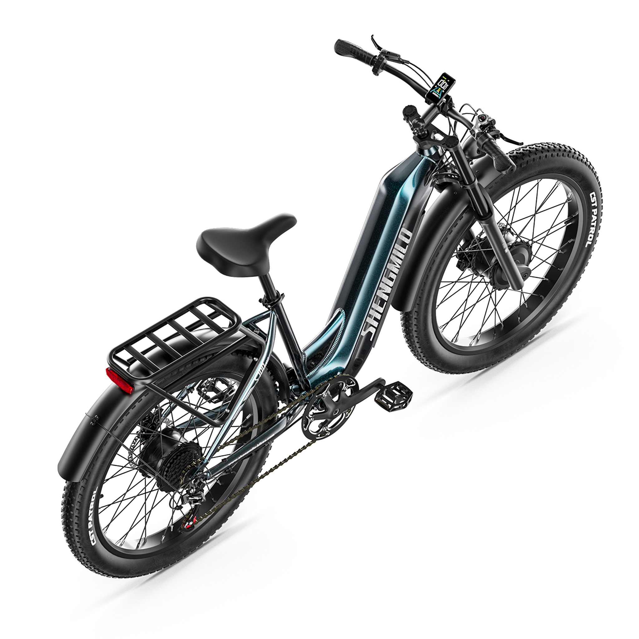 Voir la diapositive 5 : SHENGMILO Vélo électrique tout-terrain shengmilo s700 pro, batterie amovible 48 v 25 ah, vert