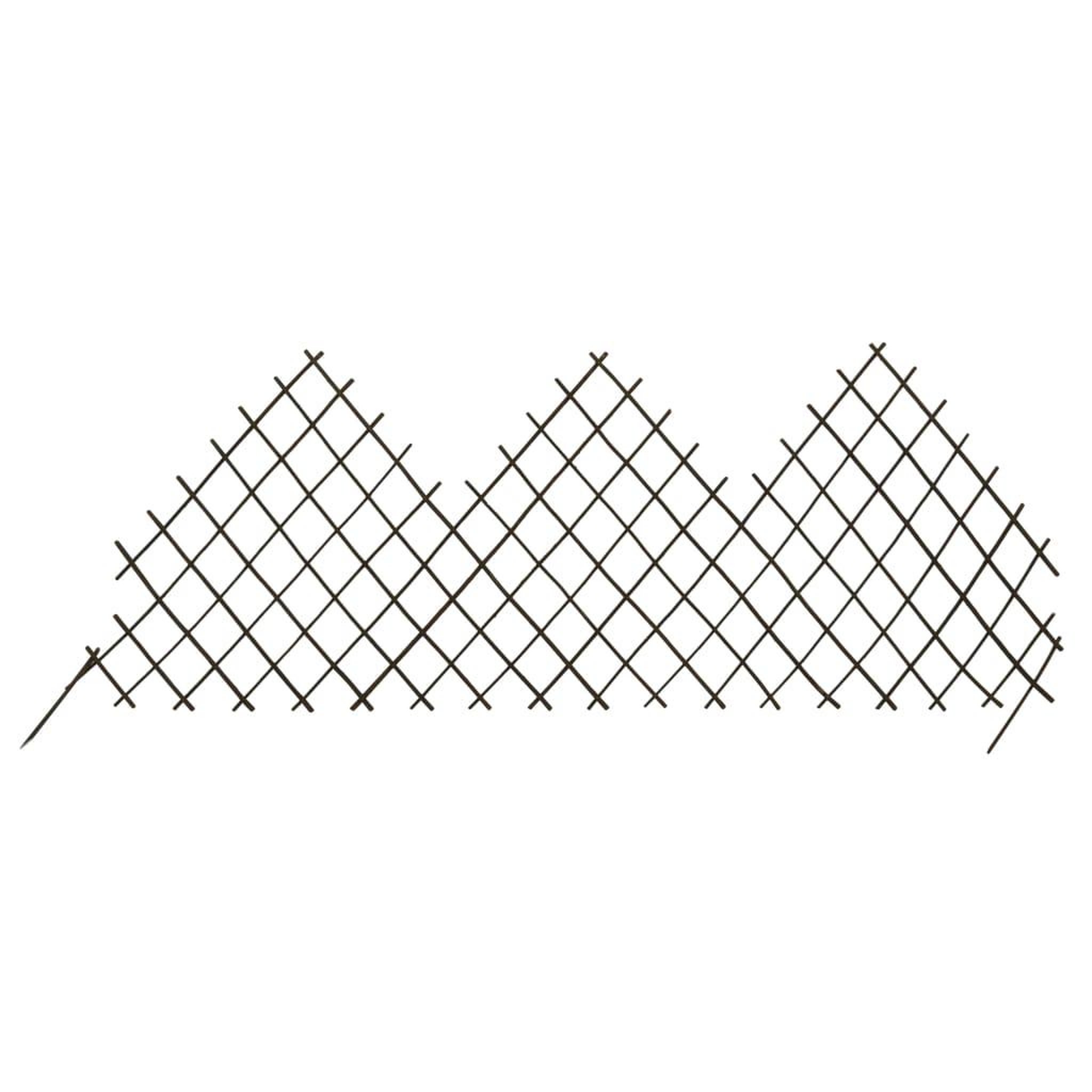 Voir la diapositive 2 : VIDAXL Clotures en treillis de jardin 5 pcs 170x75 cm Saule