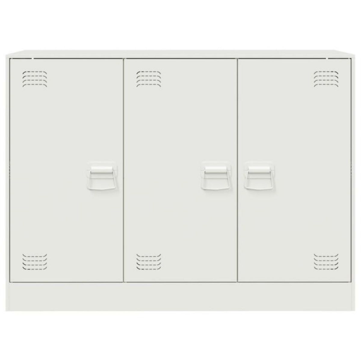 VIDAXL Buffet blanc 99x39x73 cm acier