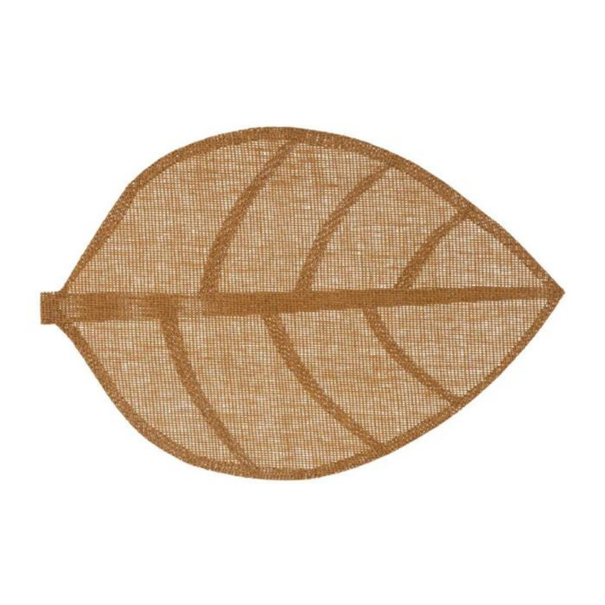 SECRET DE GOURMET Set de Table  Feuille  33x50cm Marron Clair