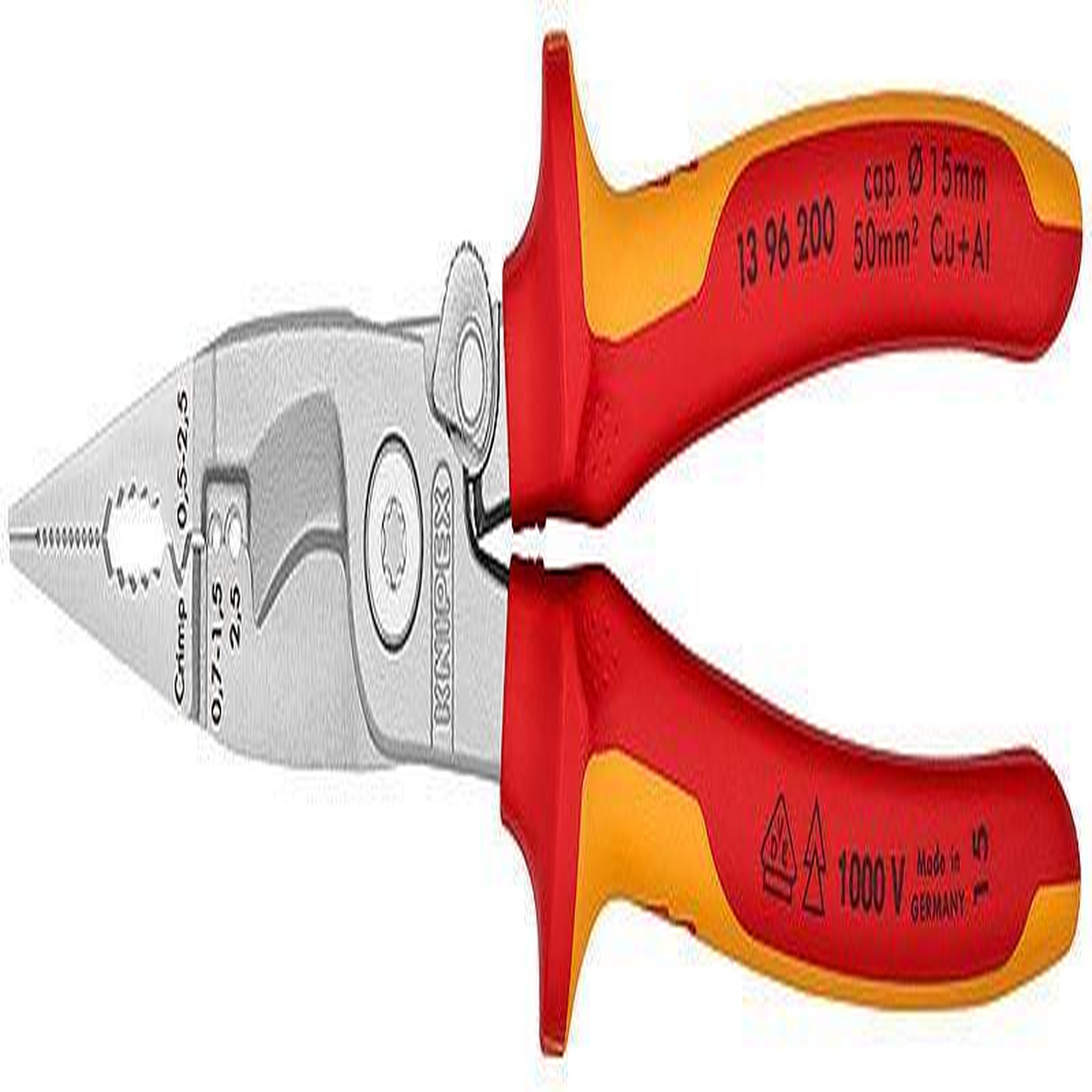 Knipex Pince isolées 1000V multifonctions pour électriciens - L 200mm