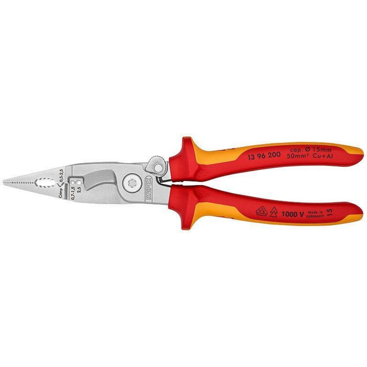 Knipex Pince isolées 1000V multifonctions pour électriciens - L 200mm